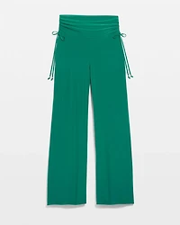 Ruched Waist Wide-Leg Pant
