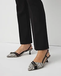 Bouclé Slingback Pump