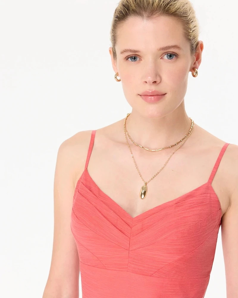 V-neck Midi Dress