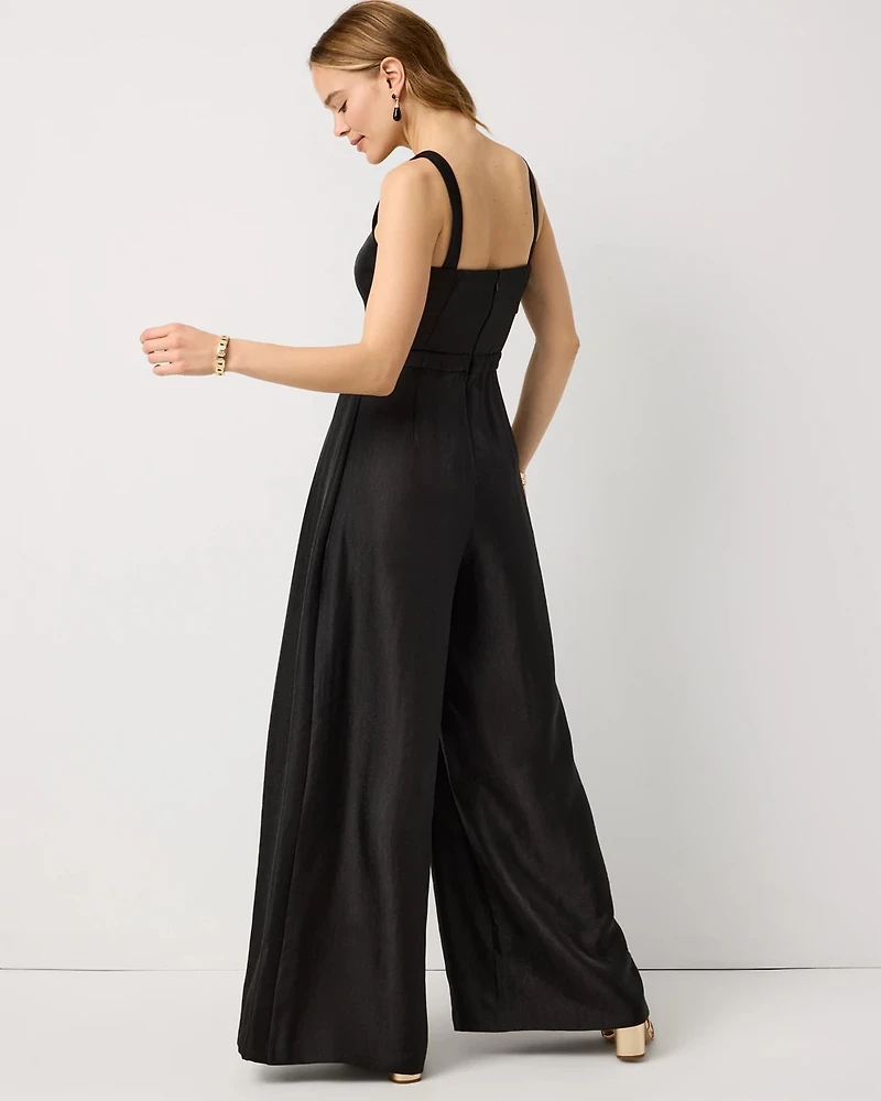 Square Neck Wide Leg Jumpsuit