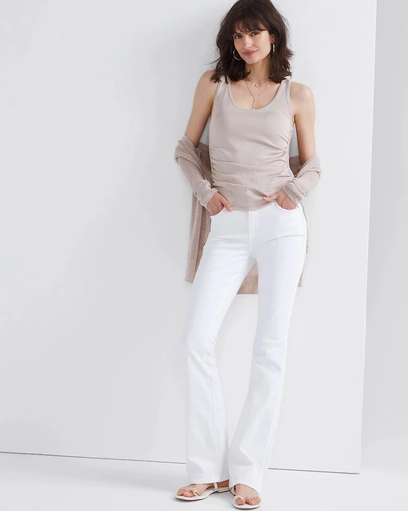 Mesh Cinched Sweater Tank