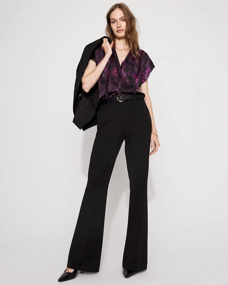Flutter Sleeve Satin Shell Top