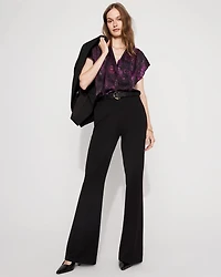 Flutter Sleeve Satin Shell Top