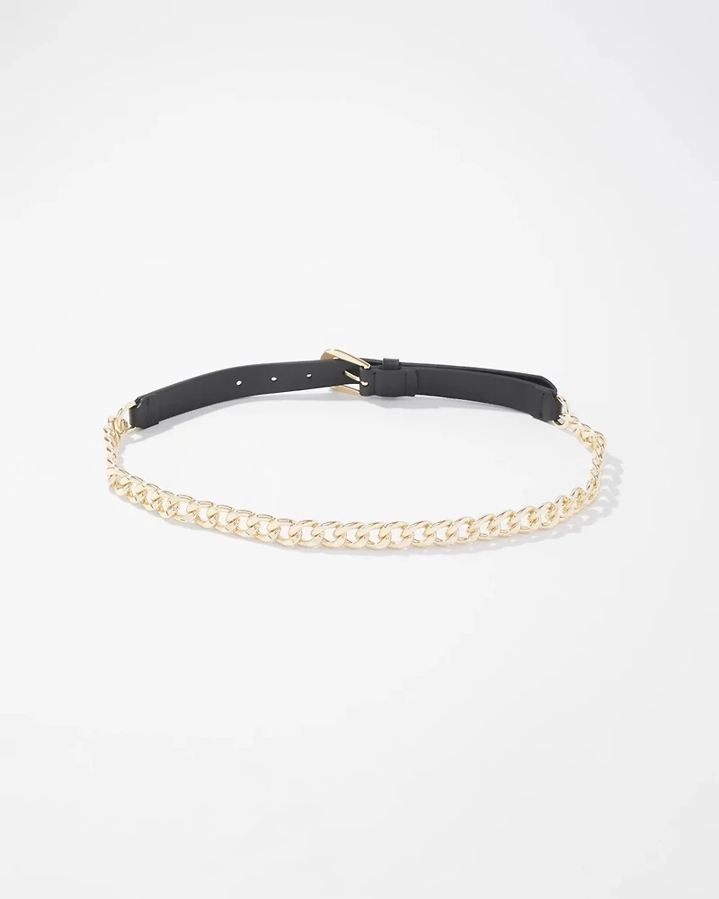 Chain Leather Pant Belt