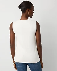 Button Front Longline Sweater Vest