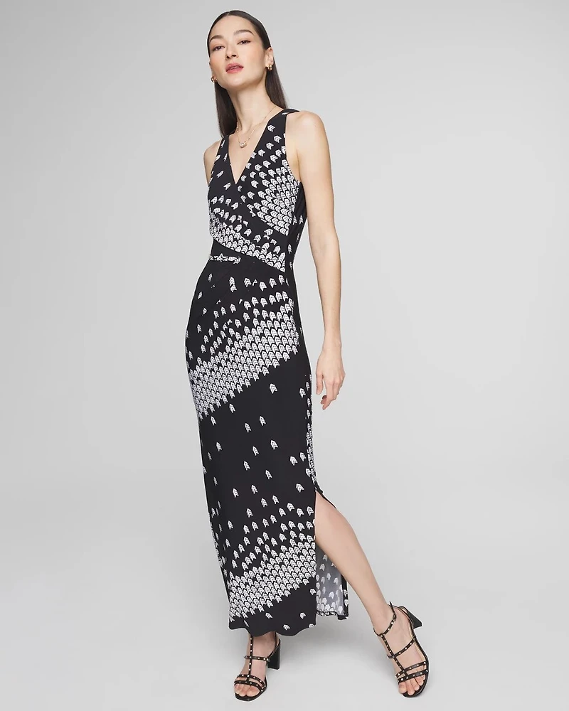 Sleeveless Matte Jersey Maxi Dress