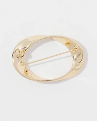 Gold Twisted Brooch