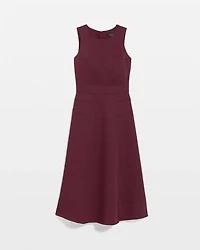 Crew Neck Sleeveless Dress