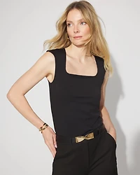 WHBM FORME™ All Ways Stretch Square Neck Top