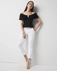 Mid-Rise Pret-A-Pedi Straight Cropped Pants