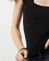 WHBMFORME™ Sculpt Stretch Cap Sleeve Sweater