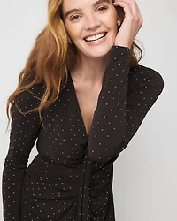 Embellished Long Sleeve Gown