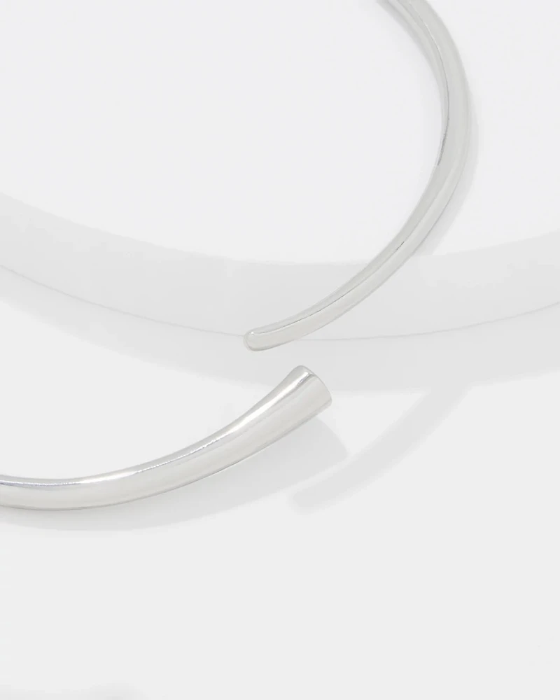 Silver Sculptural Collar