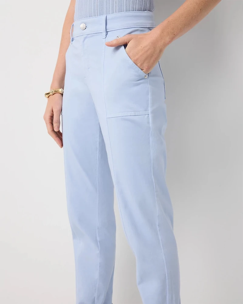 Mid-Rise Pret Crop Pant