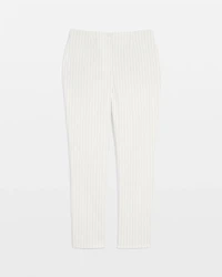 High-Rise Straight Pinstripe Pant