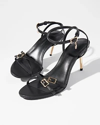 Strappy Buckle Heel