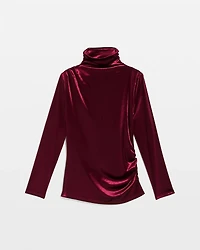 WHBM FORME™ Long Sleeve Velvet Top