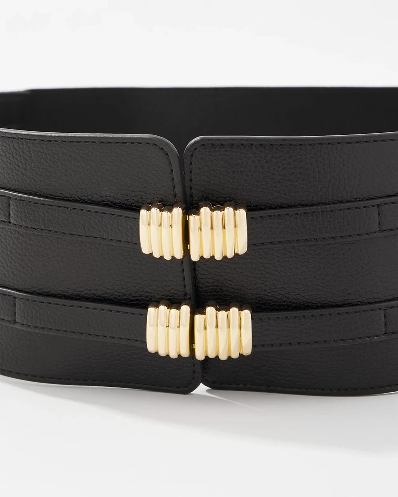 Sculptural Wide Waist Belt