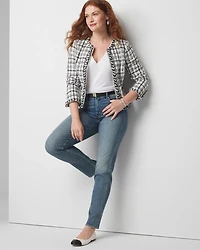 High-Rise Full Straight Jeans