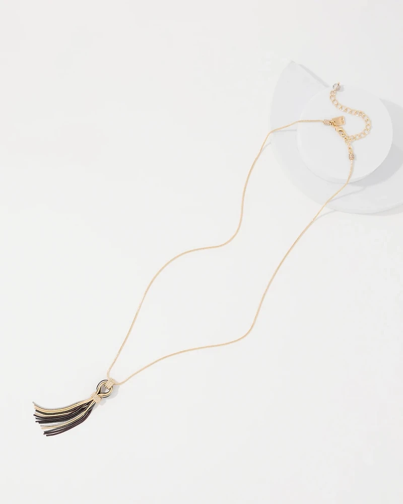 Fringe Pendant Necklace