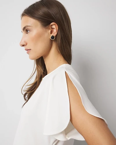 Flutter-Sleeve Top