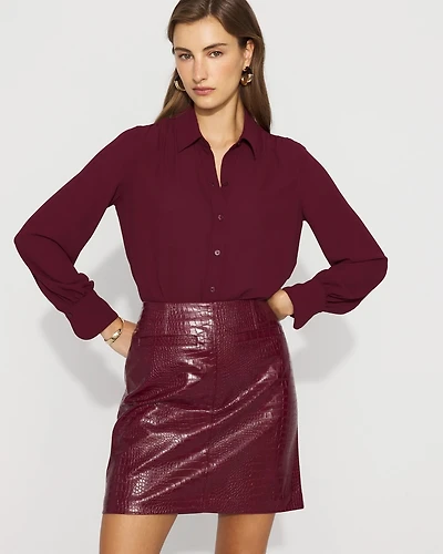 Faux Croc Skirt