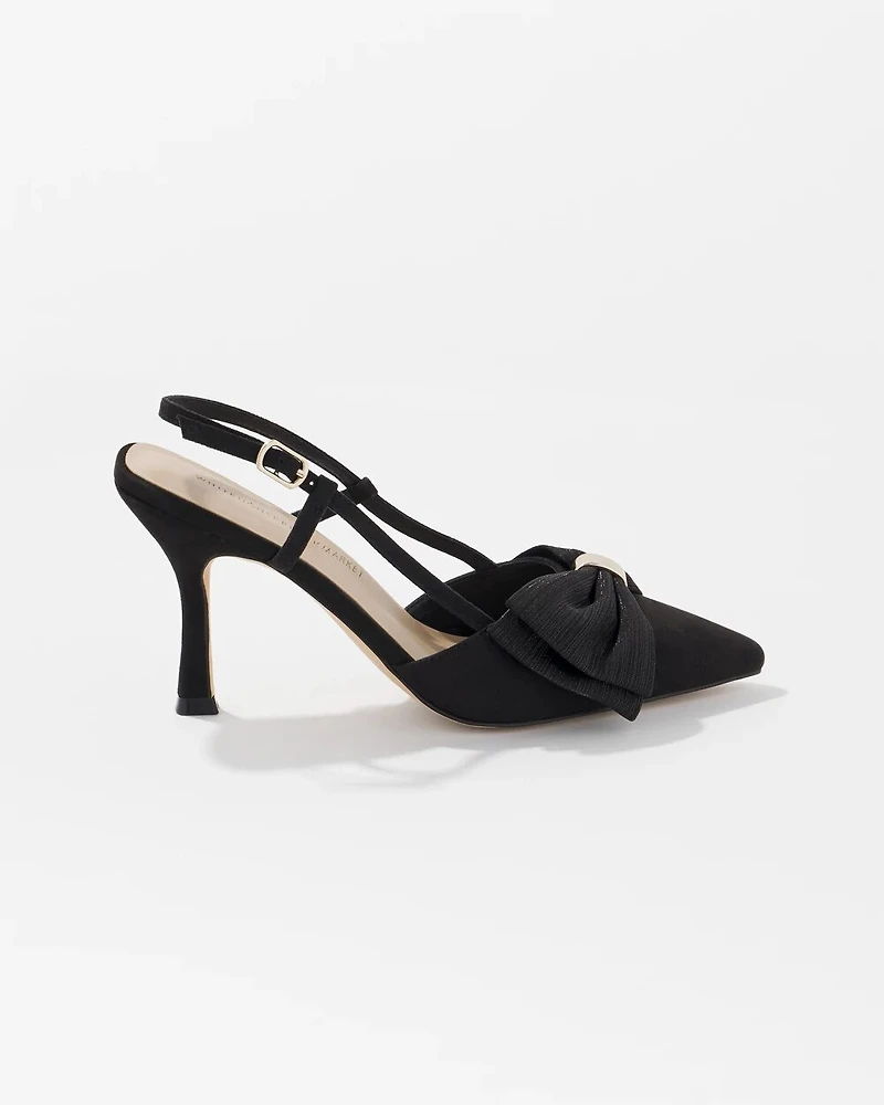 Bow Slingback Pump