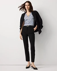 High-Rise Elle Slim Ankle Pant