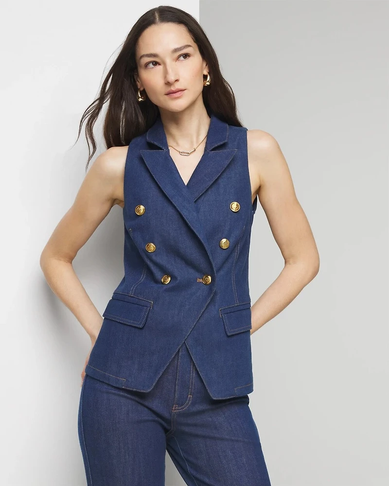 Denim Suiting Vest