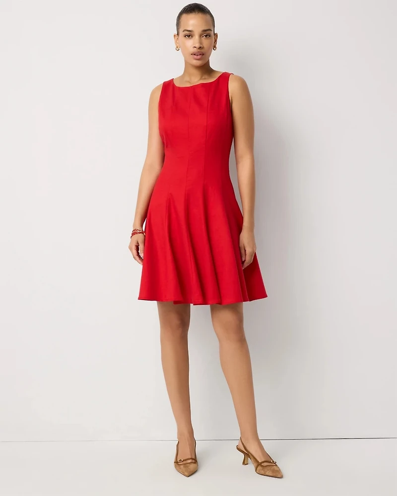 Petite Pleated Mini Dress