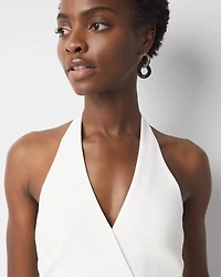 Tie Waist Halter Jumpsuit