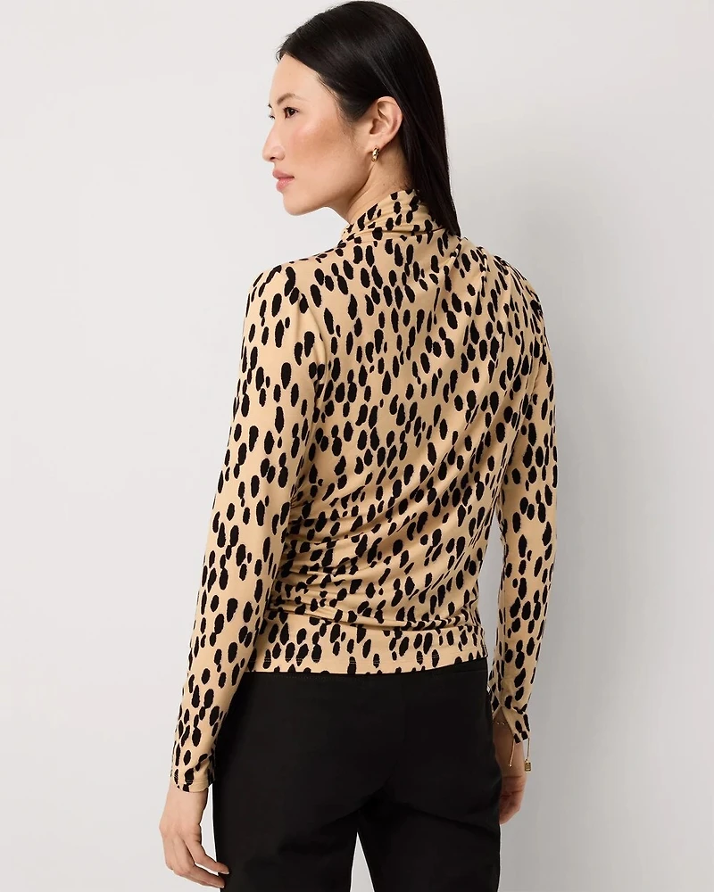 Mockneck Long Sleeve Top