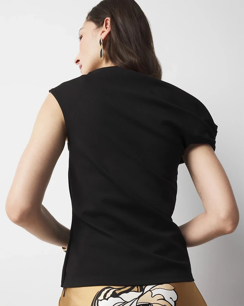 Off-The-Shoulder Twist Top