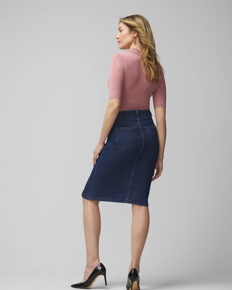 Denim Pencil Skirt