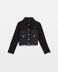 Tweed + Denim Jacket