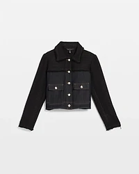 Tweed + Denim Jacket