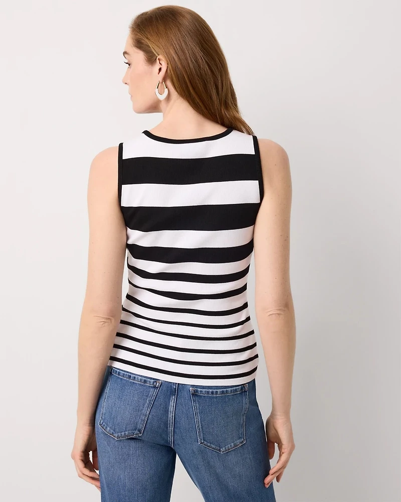 WHBM FORME™ Stripe Ribbed Tank