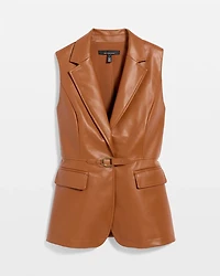 Faux Leather Vest