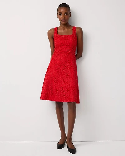 Sleeveless Lace Dress
