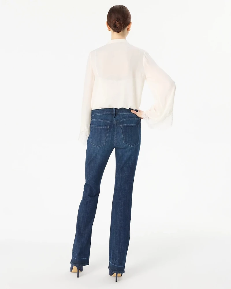 Release Hem Mid-Rise Bootcut Jeans
