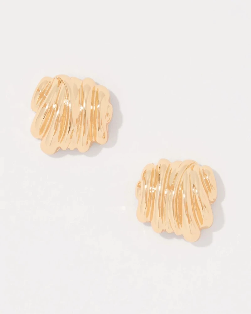 Sculptural Knot Stud Earrings