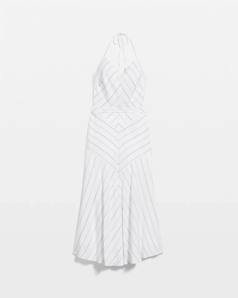 Tie-Waist Halter Dress