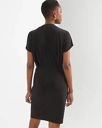 Matte-Jersey Twist Front Dress