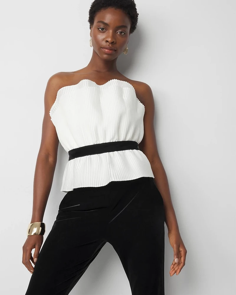 Pleated Bustier