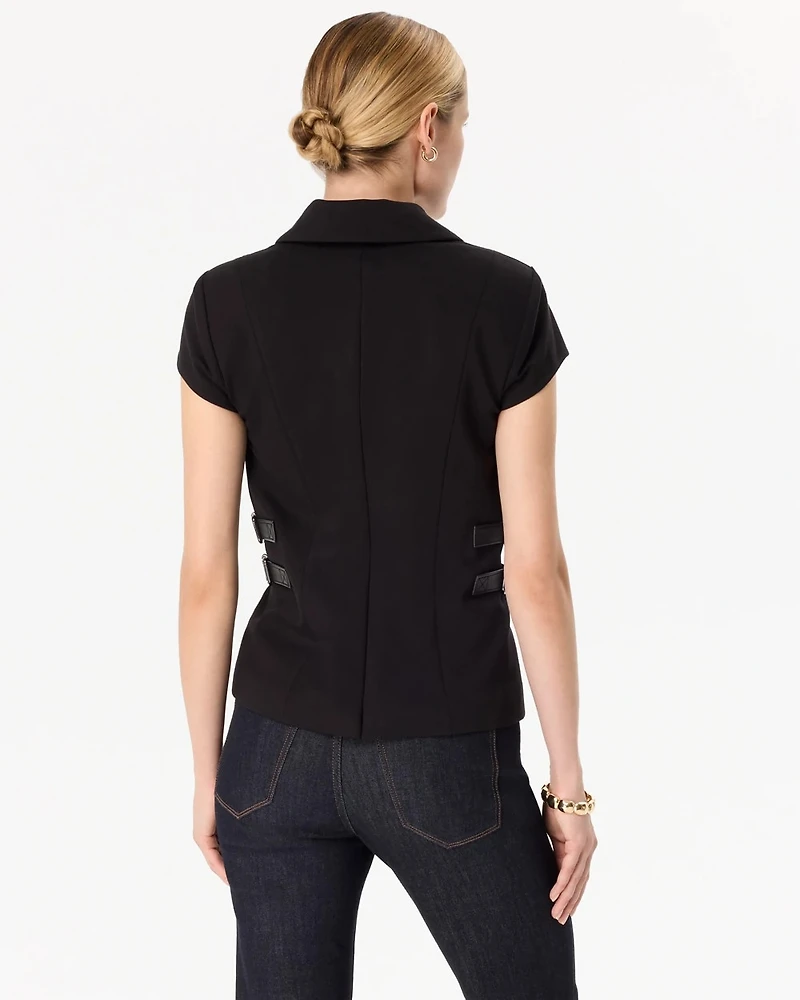 Ponte Short Sleeve Blazer