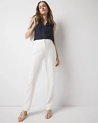 Pinstriped Pleated Shell