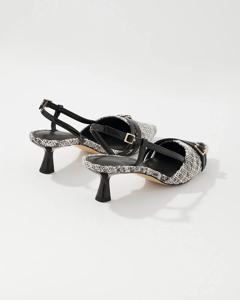 Bouclé Slingback Pump