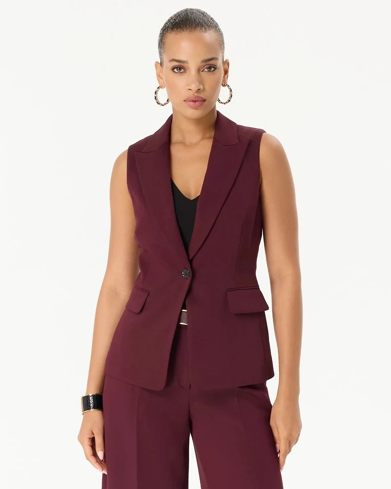 One-Button Tailored Vest
