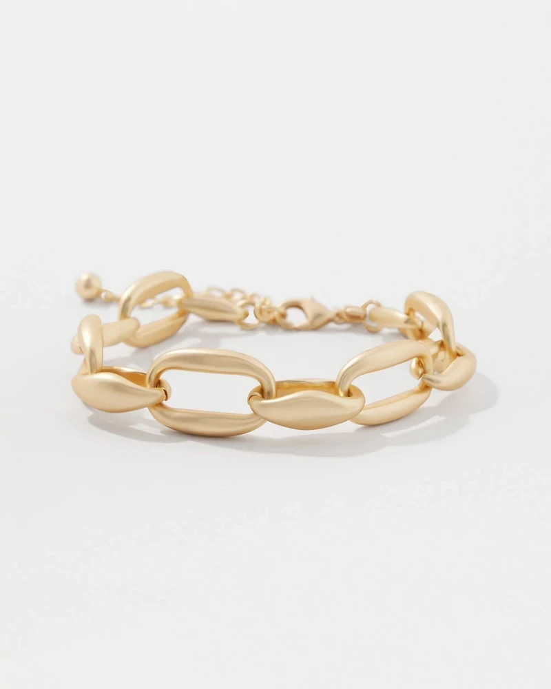 Pillowy Links Toggle Bracelet