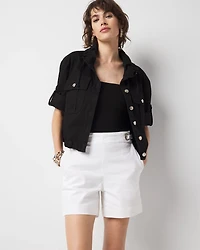 Short-Sleeve Pret Relaxed Utility Jacket